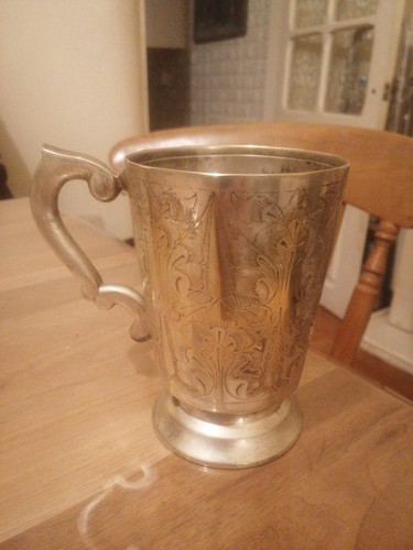 Antique silver plated - silver, tankard