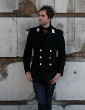 Vintage Men’s Military Jacket, Genuine Issue Dress Parade,Gothic,Military Black