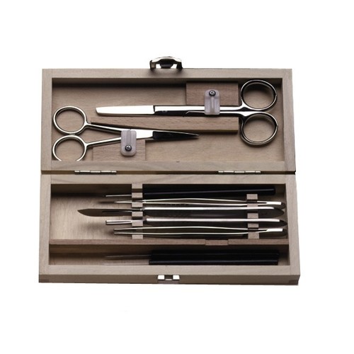 Dissection set microscopy box - set,