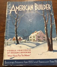 American Builder Building Paper Magazine Plans Ideas January 1938 Architecture