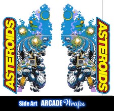 Asteroids arcade side - asteroids, artwork
