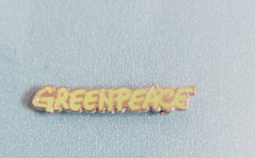 Vintage greenpeace enamel - greenpeace,