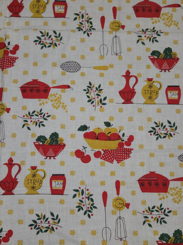 Vintage 1940s feedsack cotton - 1940s,