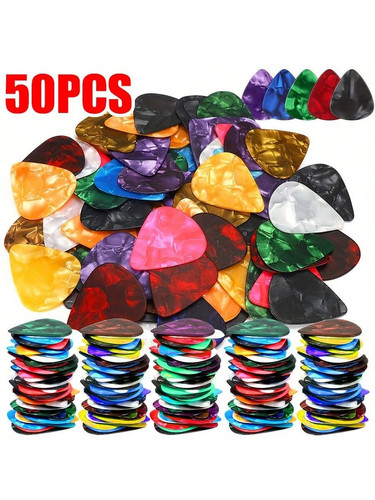 50x guitar 46mm thin - 0.46mm, picks