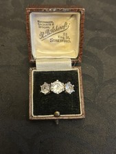 vintage rolled gold 3 stone