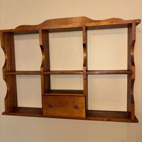Vtg hanging maple wood - maple, curio
