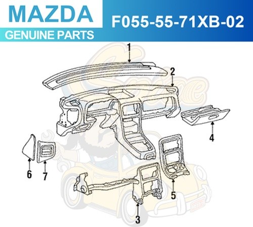 Genuine mazda f055 71xb 02 - genuine,
