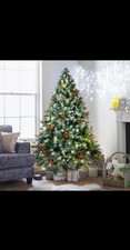 Arise 6 Ft Pre Lit Chistmas tree with 230 LED lights cones + berrys