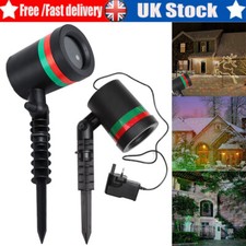 Outdoor LED Moving Laser Light Projector Red&Green Full Sky Star House Garden UK