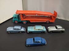 M592-MATCHBOX MAJOR PACK No8 GUY WARRIOR CAR TRANSPORTER AND FOUR LESNEY MODELS