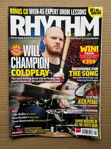 Coldplay rhythm 257 magazine - rhythm,