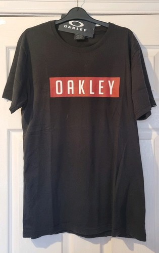Men oakley shirt black red - t-shirt, black/red