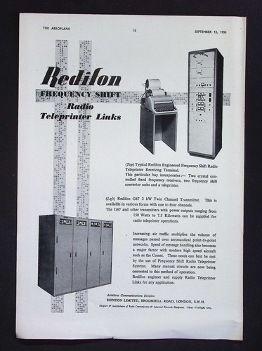 Original 1952 advert - original, redifon