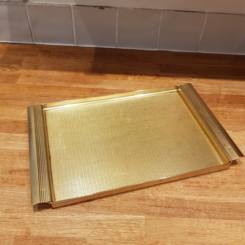 Vintage woodmet gold metal - gold,