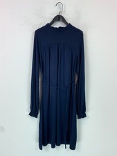 Boden Navy Ruffle Neck Tie