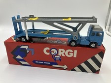 Corgi Toys Volvo Car Transporter Truck Blue 1 64 Scale Made In England