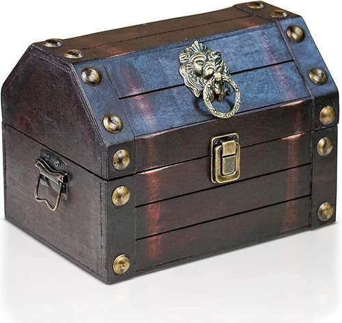 Wooden pirate treasure chest - treasure,