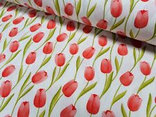 Spring Tulip Fabric Floral