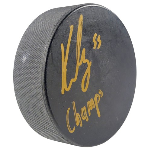 Keegan kolesar signed puck - kolesar,