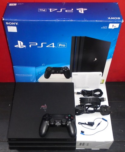 Boxed black sony ps4 pro - sony,