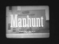 16mm Cine Film Manhunt - Queens Ransom B/W TV Episode