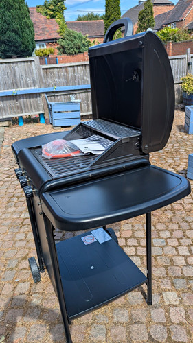 Burner black gas - 3, barbecue