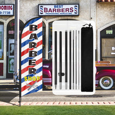 QSUM 8Ft Barber Shop Feather