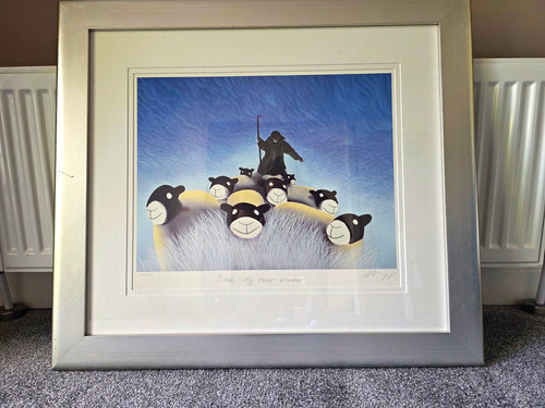 Mackenzie thorpe art blue sky - blue,