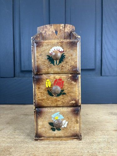 Vintage small wooden sewing - small,