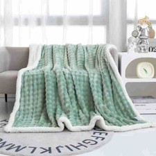 Soft Fleece Blanket Fluffy Throw Sofa Bed Warm Cozy Multiple Colour / Sizes