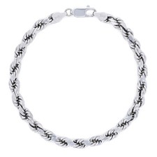 10K White Gold 5mm Diamond Cut