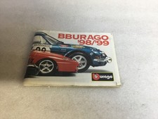 Bburago Diecast models, 1998/99 catalogue 1:18 & 1:24 cars, pocket sized.