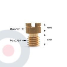 KMT Mikuni type N102.221. M03 rnd slot head main jet. Made in UK.
