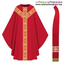 New RED Gothic Chasuble &