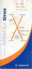 Stagecoach East Kent Bus Timetable - Ashford Country Services March 2008