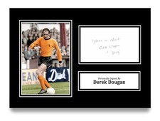 Derek Dougan Signed A4 Photo