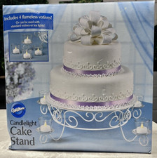 Wilton Candlelight Cake Stand with Candlelight 4 Flameless Candles - New (Other)