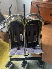 BabyStart Twin / Double Pushchair/ Stroller - Umbrella Fold