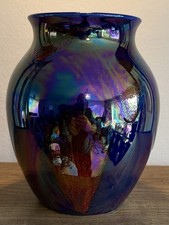 Stunning Poole Pottery iridescent Vase 'Cosmic' Range. In perfect condition 