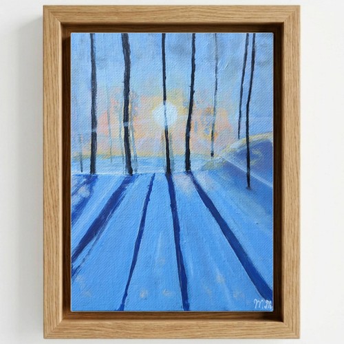 Winter forest modern landscape - winter,