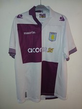 Macron Aston Villa 2013/14 Junior Football Away Shirt Size XLJ