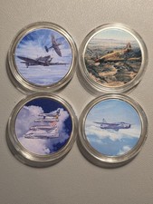 4 X Silver Plated RAF
