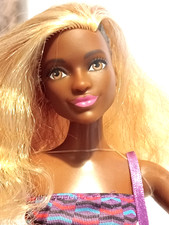 Barbie Fashionistas Black Doll. Blonde With Cornrows. Zig & Zag Curvy. 2016.