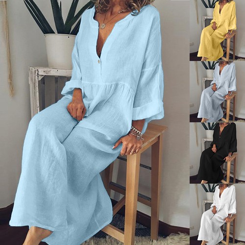 Plus size women cotton linen - plus,