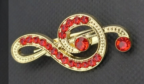 Gold tone treble clef - tone,