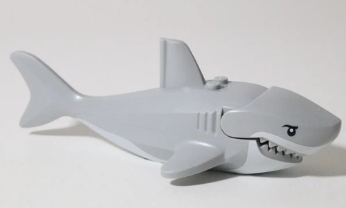 Lego great white - white, shark