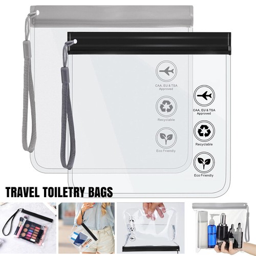 Clear travel toiletry - 1/2x,