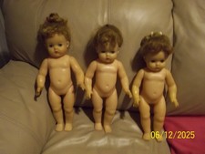 vintage 3 x 1960s dolls approx