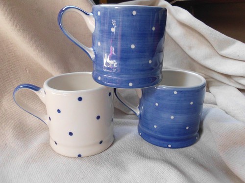 Whittard hand painted polka - painted,