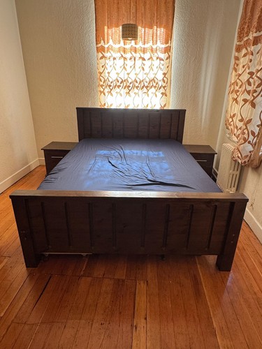 King size bed pine - king-size,